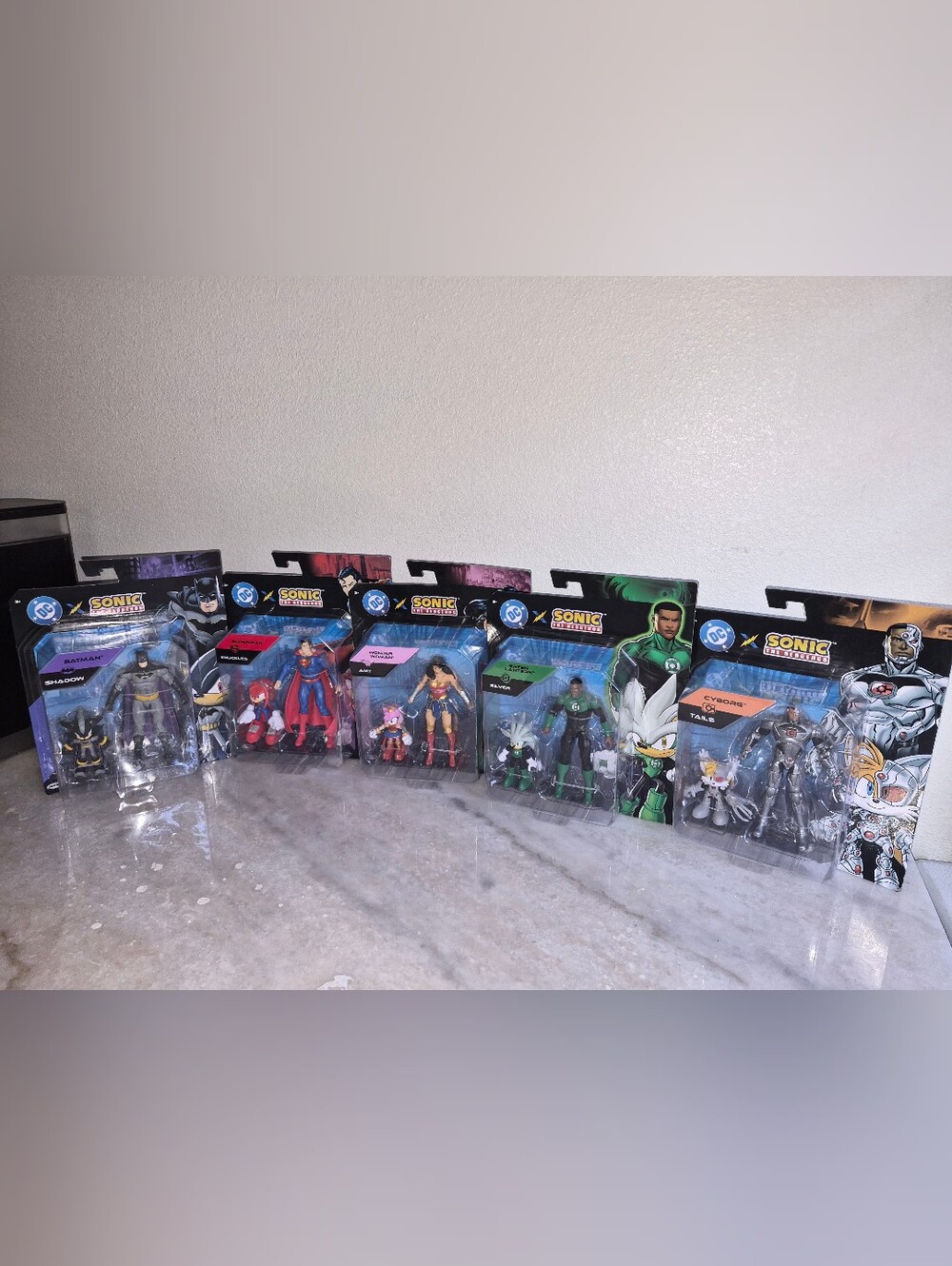 Sonic the Hedgehog x DC Heroes Action Figure Set - Green & Black